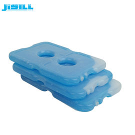 냉장고는 파란 액체 200ml를 가진 냉각기/투명한 백색 플라스틱 얼음주머니를 위해 포장합니다